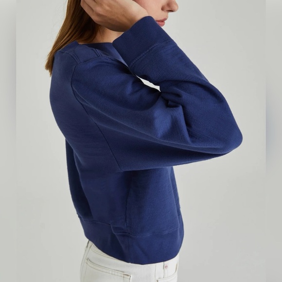 ADRIANO GOLDSCHMIED Cyra Sweatshirt
SNAP BUTTON SWEATSHIRT Bright Indigo $178 S - Picture 3 of 6